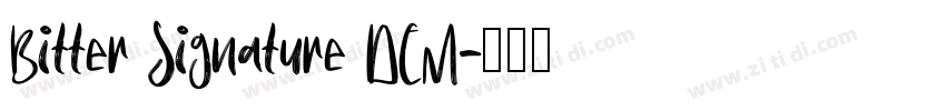 Bitter Signature DEM字体转换